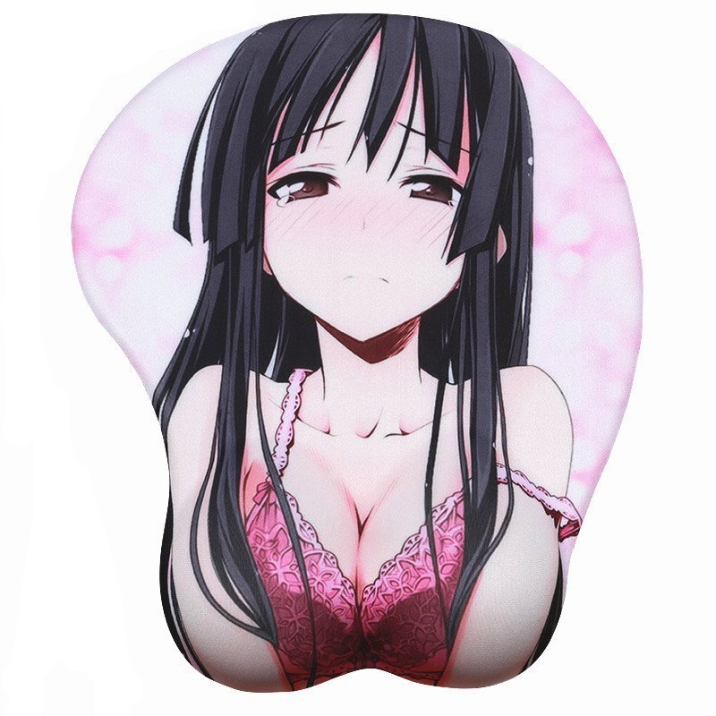 Anime breast mouse pad