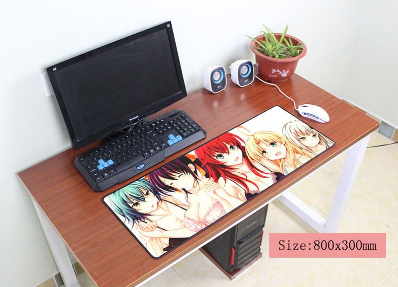 Anime High School DXD Mouse Pad Large Keyboard Mice Mat Thicken