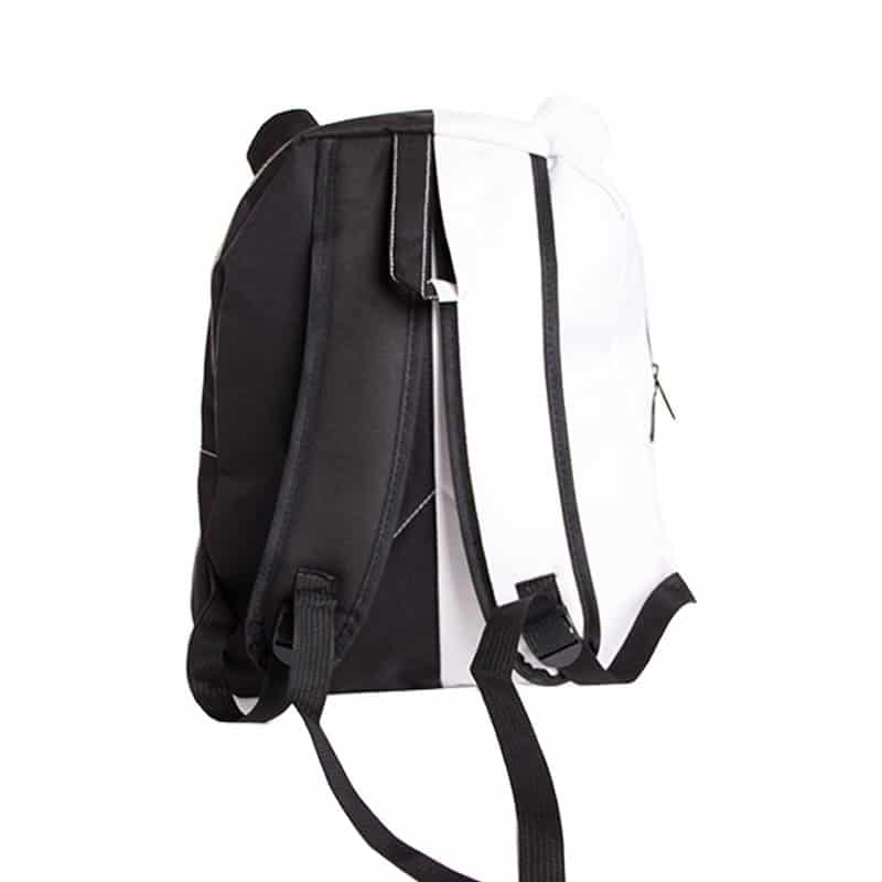 Men Chest Bag Anime Danganronpa Bear Logo Shoulder Backpack Cross Body Bag  Black