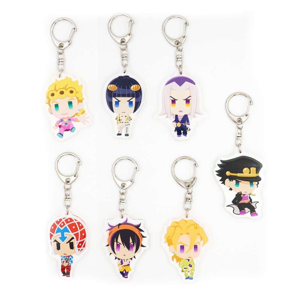 JoJo no Kimyou na Bouken Ougon no Kaze Chibi Characters Keychains - Nakama  Store