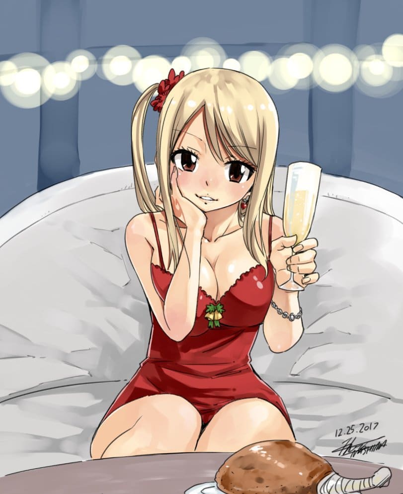 Mashima Hiro shares awesome Lucy Holiday sketch