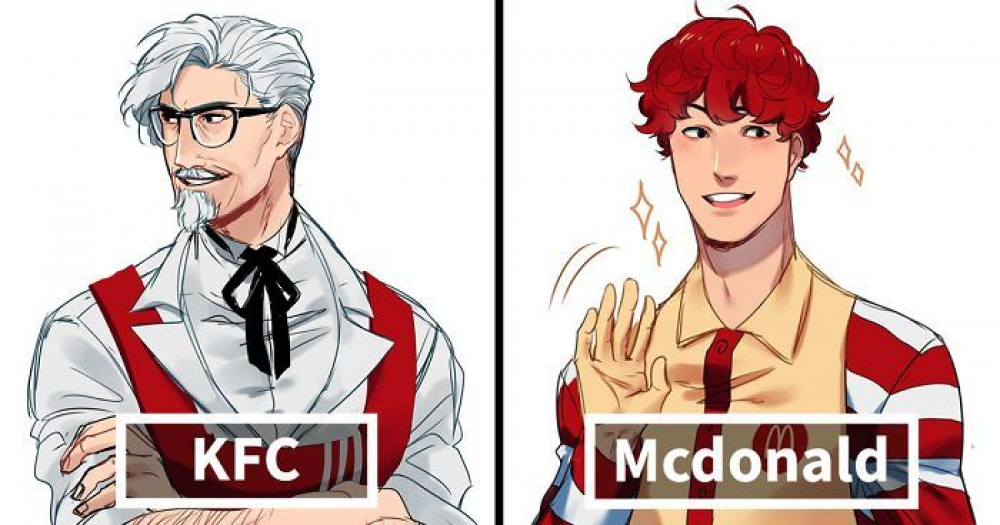 Imagines Fast Food Mascots As Anime Characters - Nakama Store